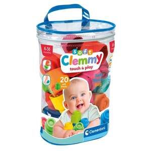 Soft Clemmy Touch & Play 20 Soft Blocks Bag by Clementoni, Ages 6-36 Months
